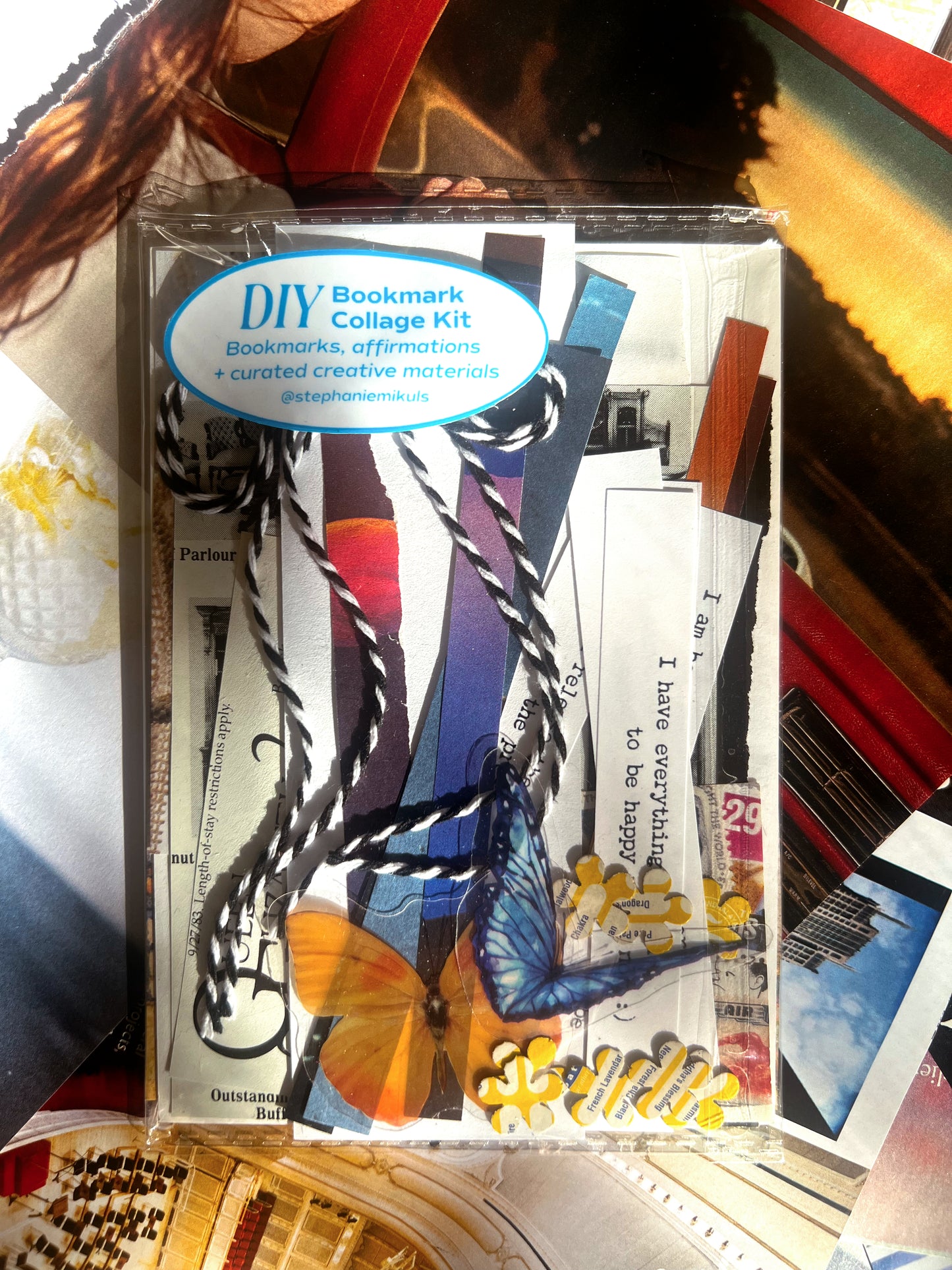 DIY Bookmark Collage Kit
