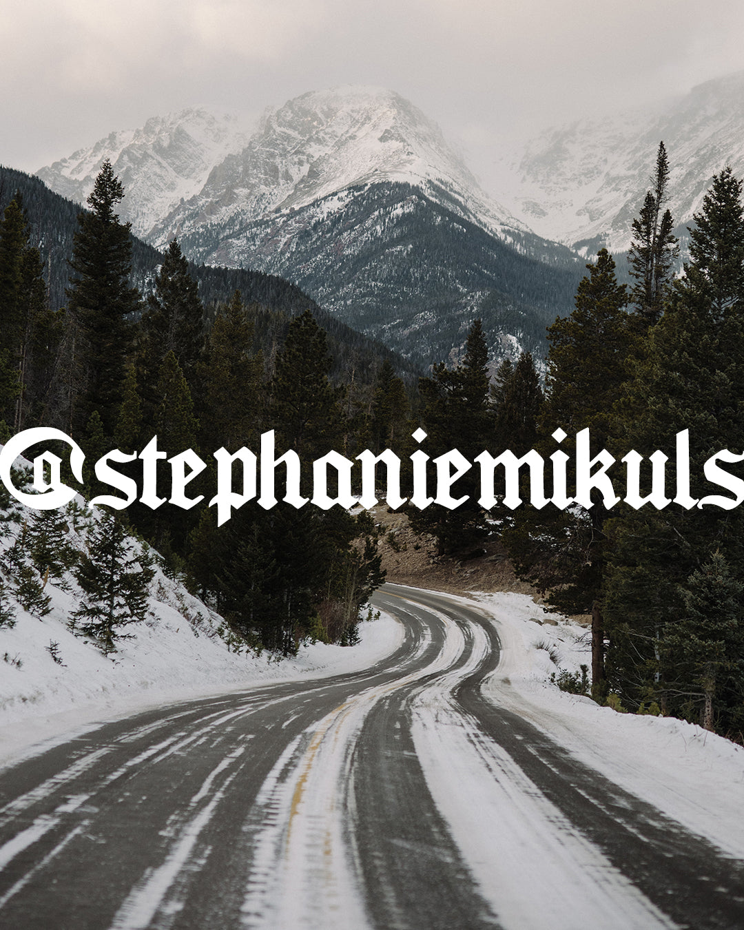 Winter Mountain Road Print