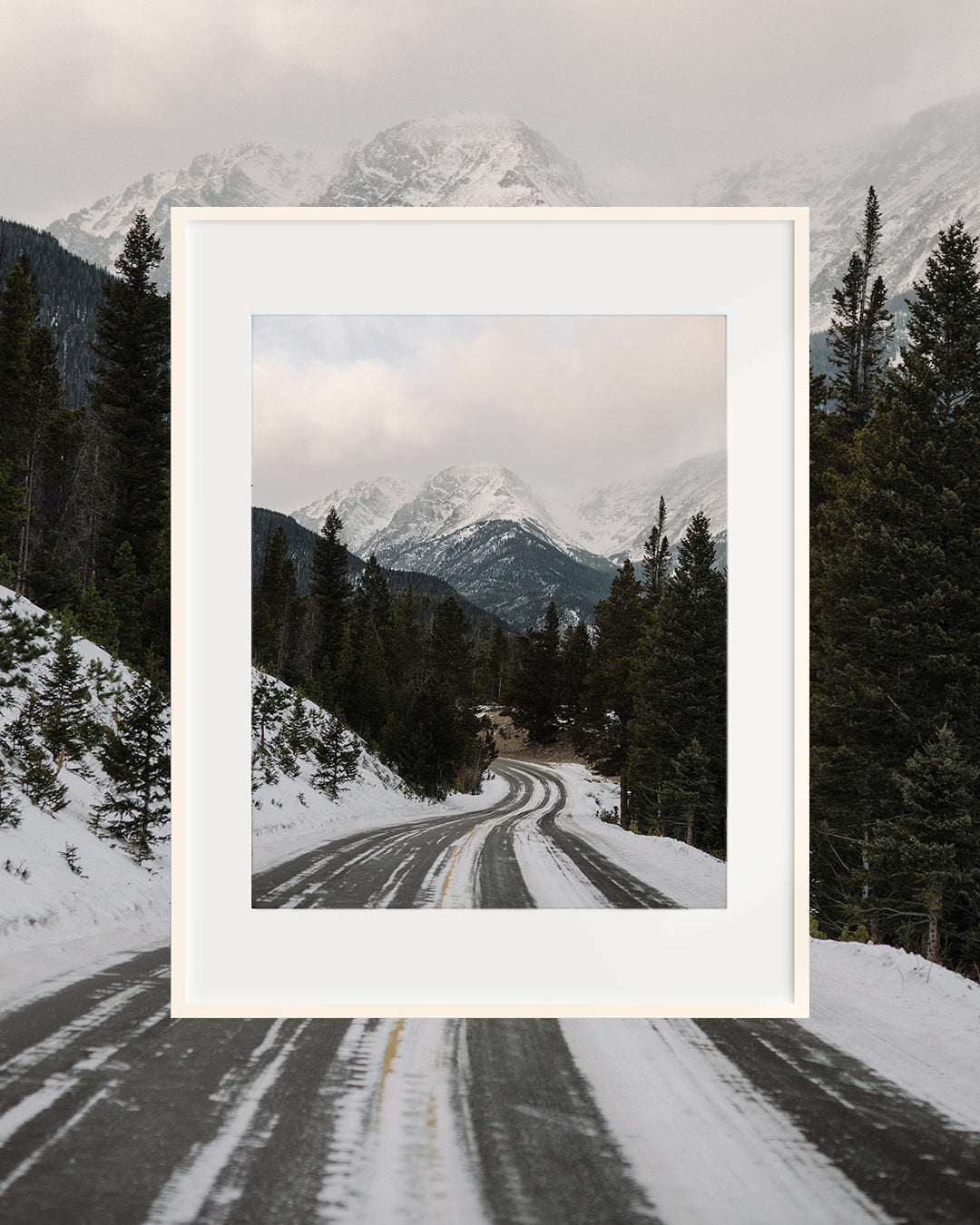 Winter Mountain Road Print