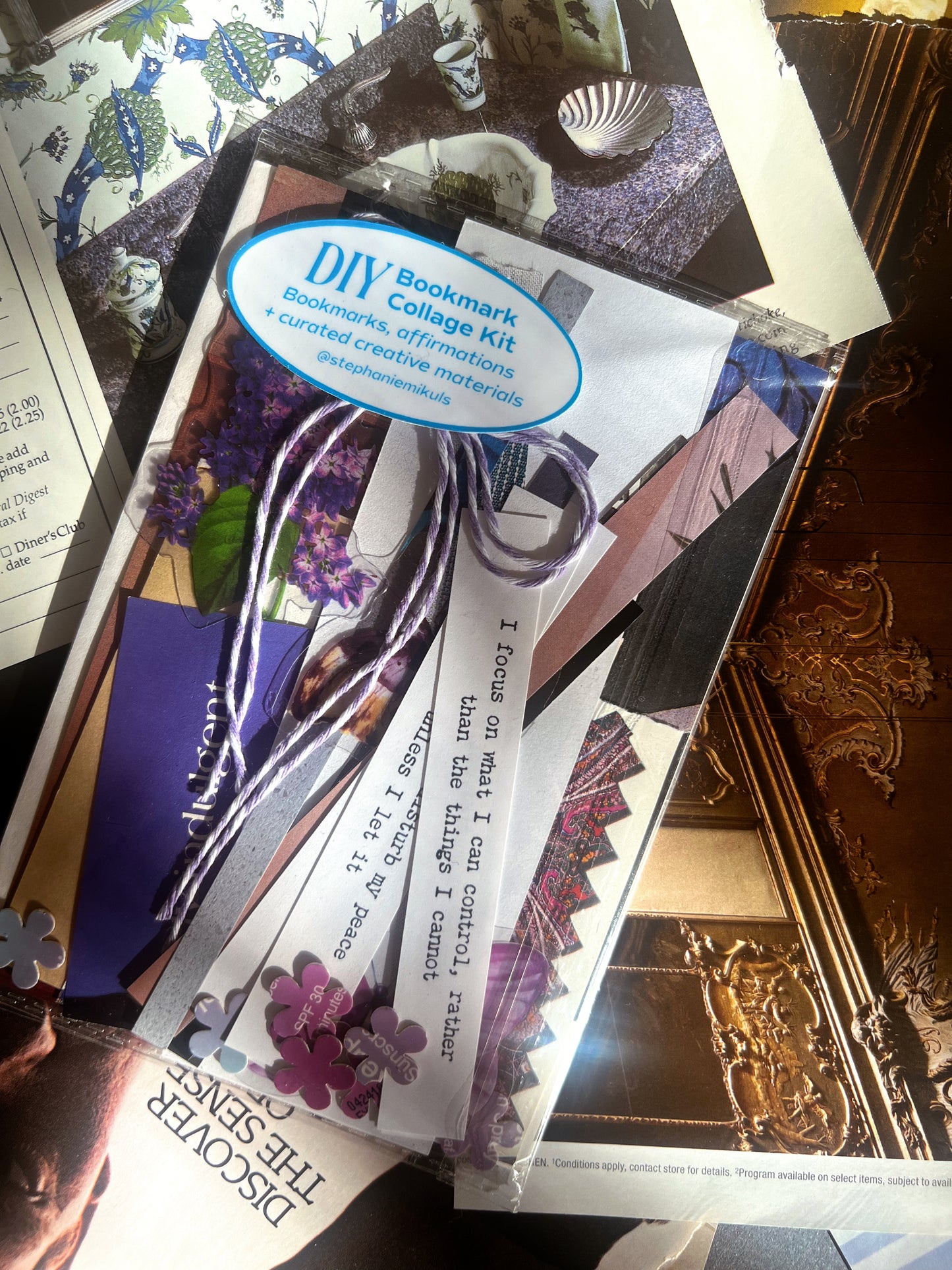 DIY Bookmark Collage Kit