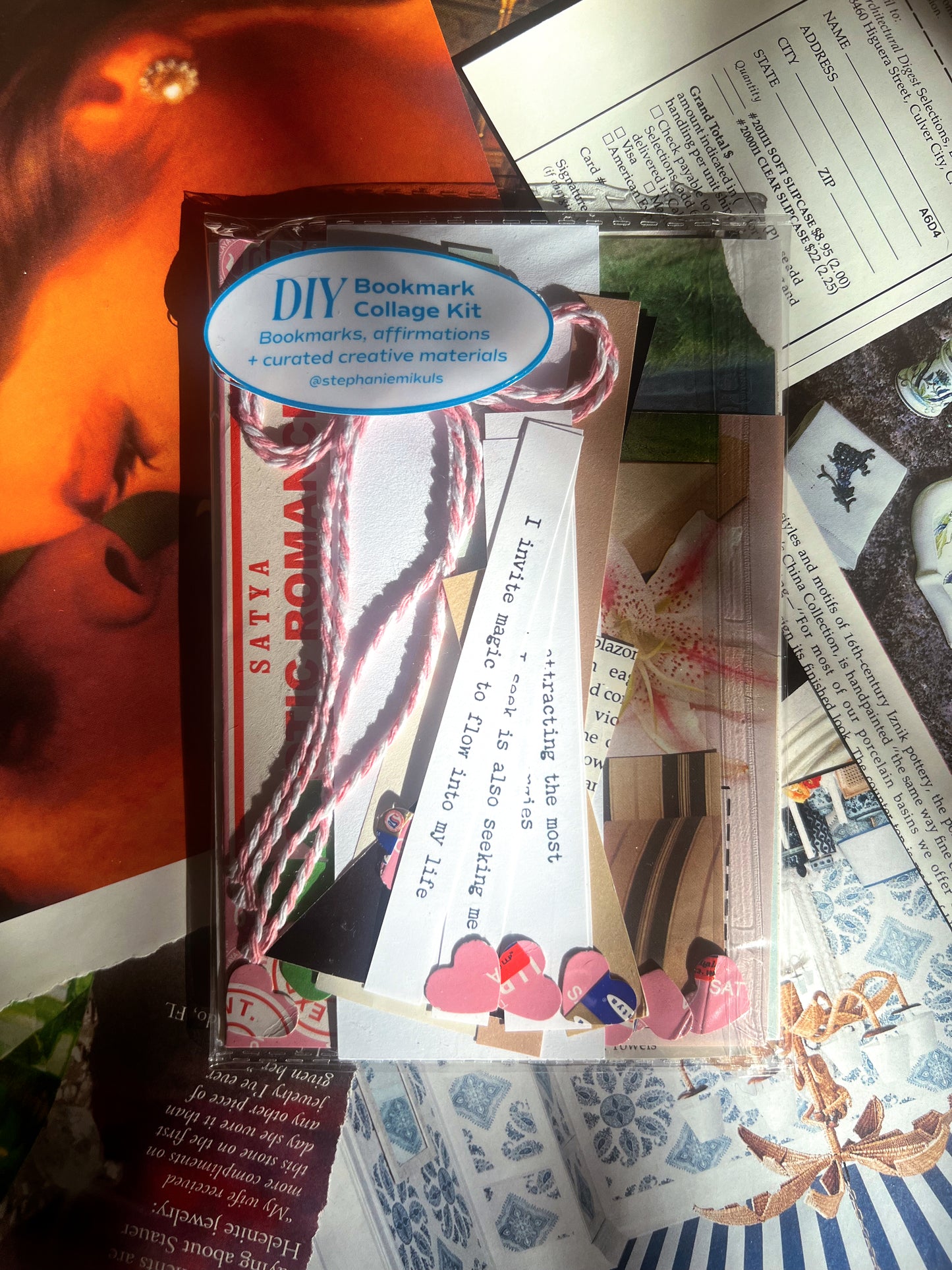 DIY Bookmark Collage Kit