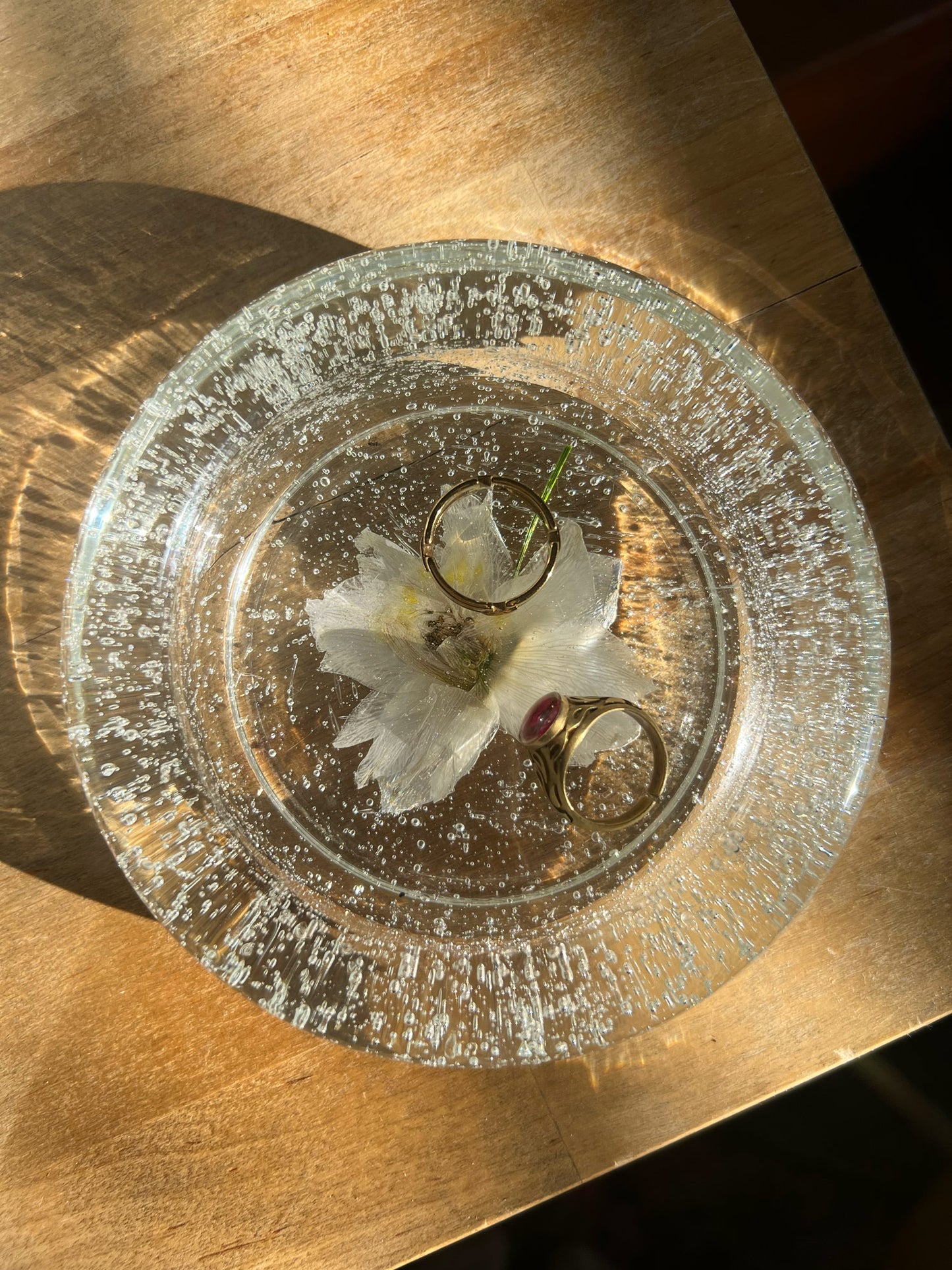 Pressed Flower Bubble Tray