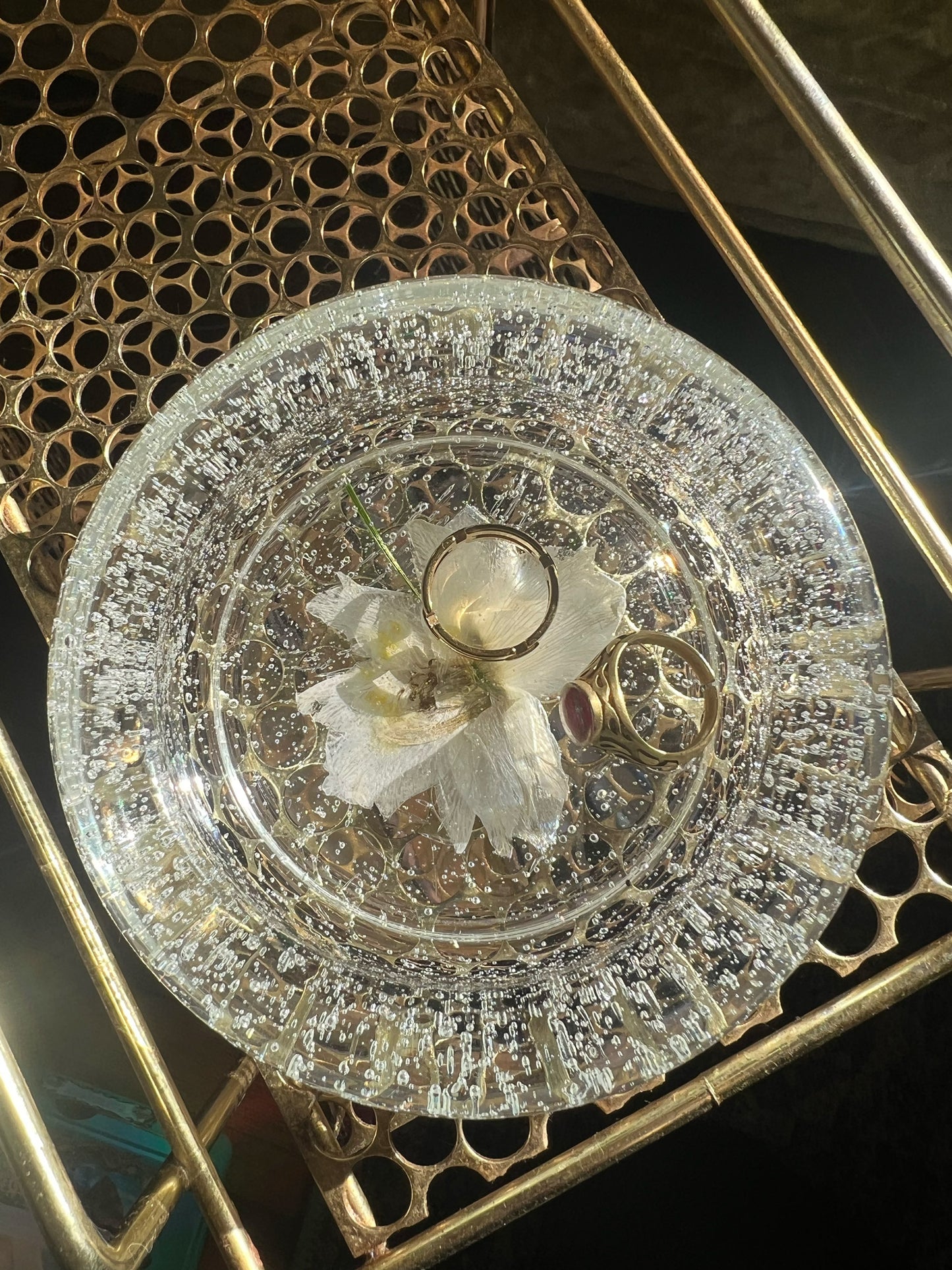 Pressed Flower Bubble Tray