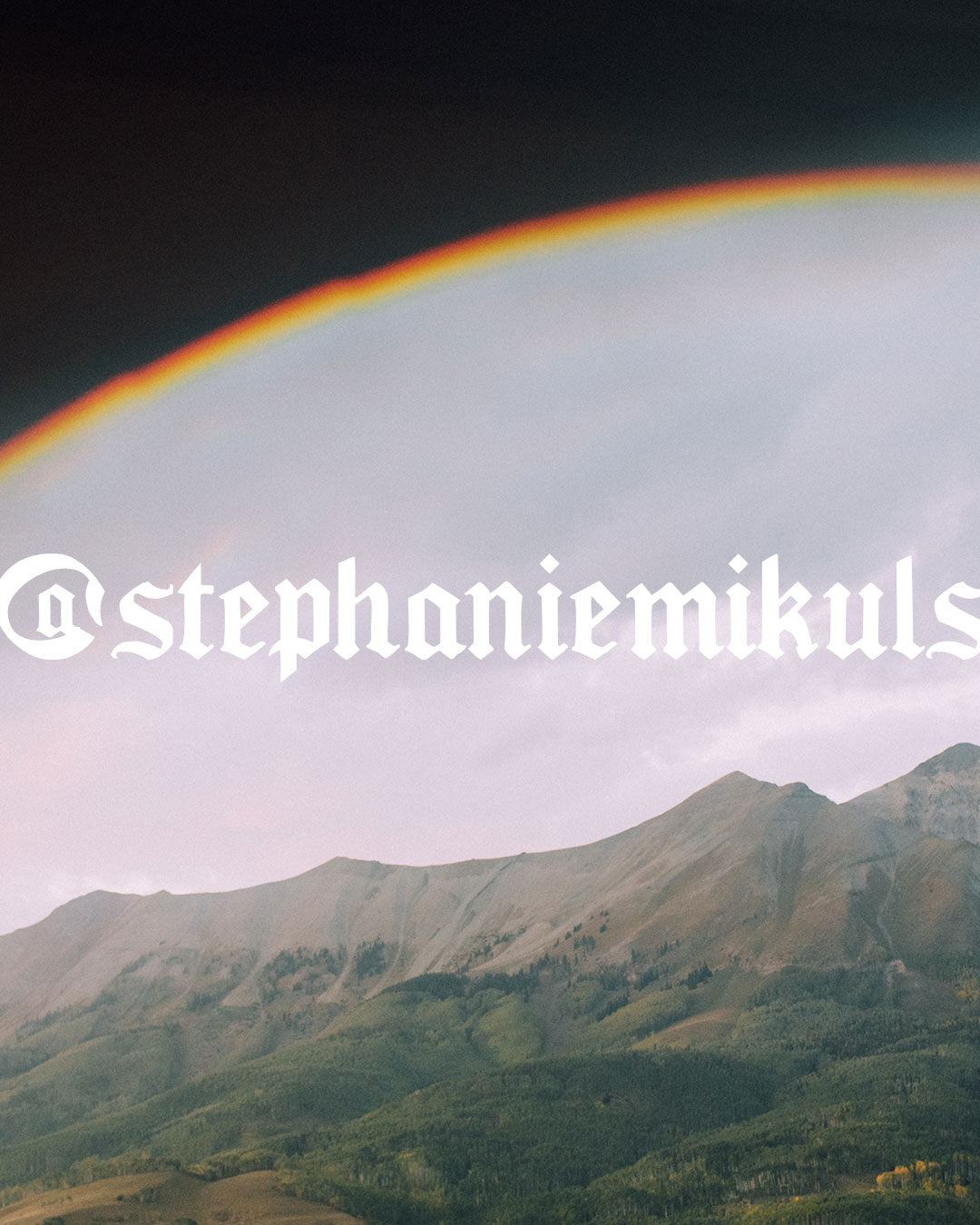 Mountain Rainbow print